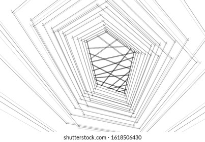 architecture concept design vector illustration