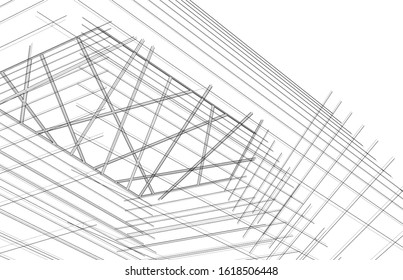 architecture concept design vector illustration