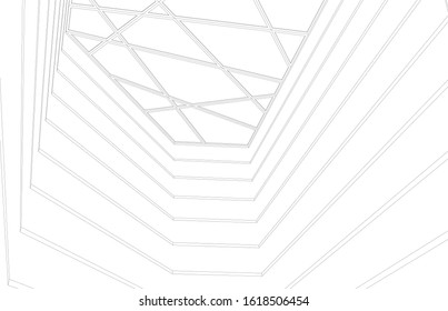 architecture concept design vector illustration