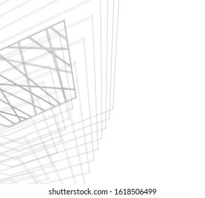 architecture concept design vector illustration