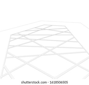 architecture concept design vector illustration