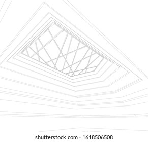architecture concept design vector illustration