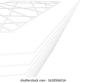 architecture concept design vector illustration