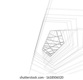 architecture concept design vector illustration