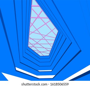 architecture concept design vector illustration
