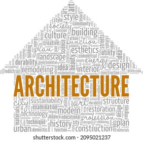 Architecture Conceptual Vector Illustration Word Cloud Stock Vector ...