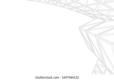 Architecture construction 3d vector illustration