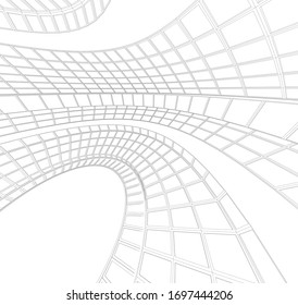 Architecture construction 3d vector illustration