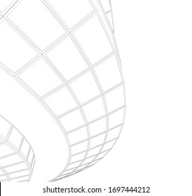 Architecture construction 3d vector illustration
