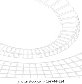 Architecture construction 3d vector illustration