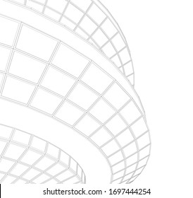 Architecture construction 3d vector illustration
