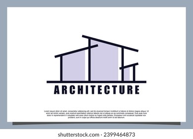 Architecture and construction house logo design with a modern concept