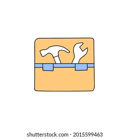 Architecture construction icon in color icon, isolated on white background 