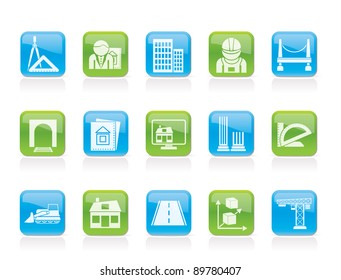 Architecture And Construction Icons - Vector Icon Set