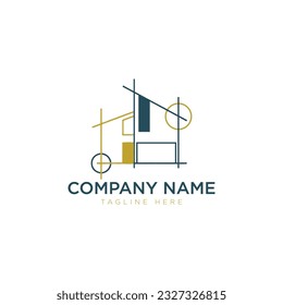 Architecture Construction property Solutions Vector Logo Template. Architect Construction Idea.