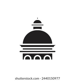 Architecture Cupola Filled Icon Vector Illustration