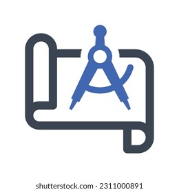 Architecture design icon, Vector Graphics