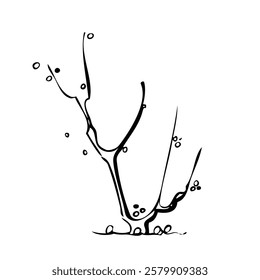 Architecture design layout of building in wireframe mode and gradient color background. Extended lines and linear forms of simple shape in various color. Straight line of transparent structure