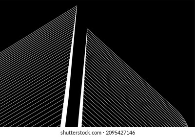diseño de arquitectura sobre fondo negro