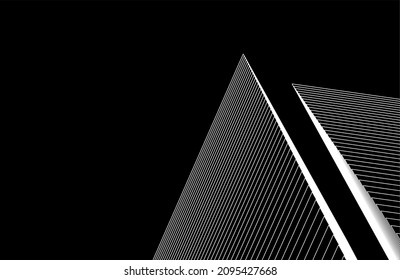 architecture design on black background