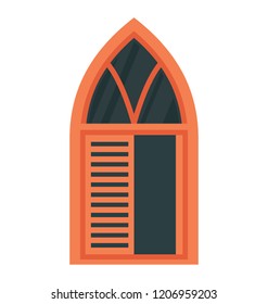
Architecture design outdoor or exterior view of wooden window 
