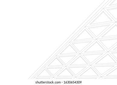 architecture design, triangle geometry 3d 