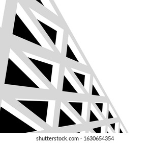 architecture design, triangle geometry 3d 
