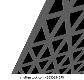 architecture design, triangle geometry 3d 