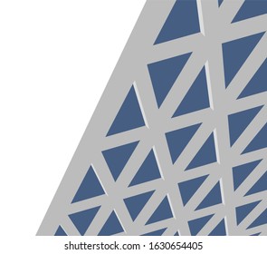 architecture design, triangle geometry 3d 
