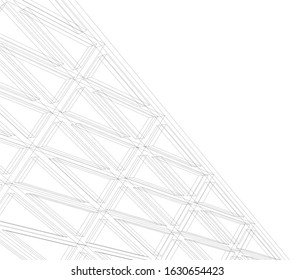 architecture design, triangle geometry 3d 