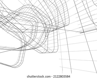 architecture design vector 3d illustration 