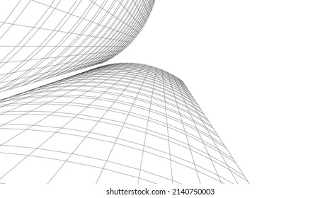 Architektur-Design, Vektorgrafik 3D
