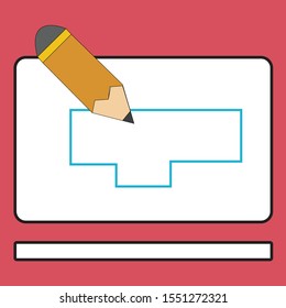 architecture designcircle icon  pink background