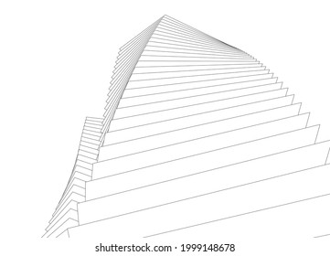 architecture digital background 3d design