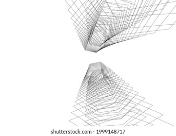 architecture digital background 3d design