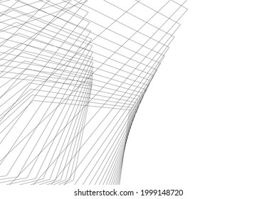 architecture digital background 3d design
