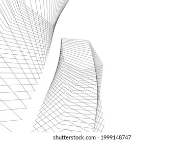 architecture digital background 3d design