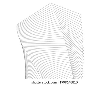 Architektur, digitaler Hintergrund, 3D-Design