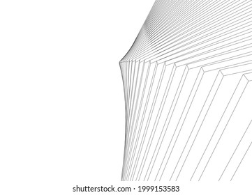 Architecture digital background 3d design