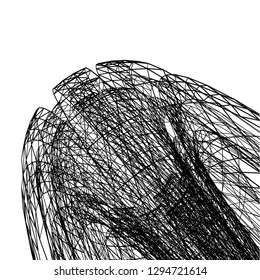 architecture drawing 3d