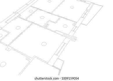 architecture drawing vector