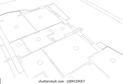 architecture drawing vector