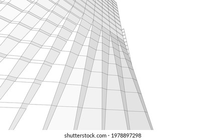 architecture drawing vector 3d illustration