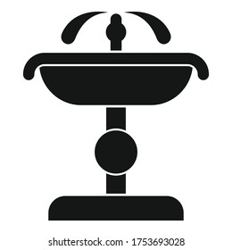 Architecture drinking fountain icon. Simple illustration of architecture drinking fountain vector icon for web design isolated on white background