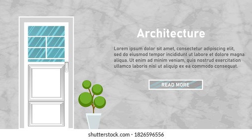 Elemento de arquitectura fondo nuevo estilo moderno puerta de loft