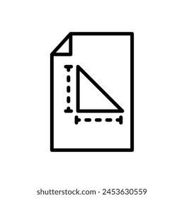 architecture flat layout line icon vector design