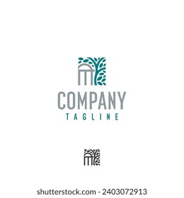Architecture gazebo tree landmark recreation landscape relaxation vector logo