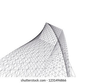 architecture geometric background