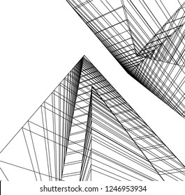 architecture, geometric background