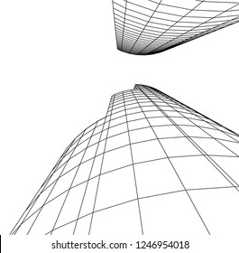 architecture, geometric background